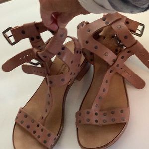 Leather Barbara Barbieri Sandals Sz 7.5